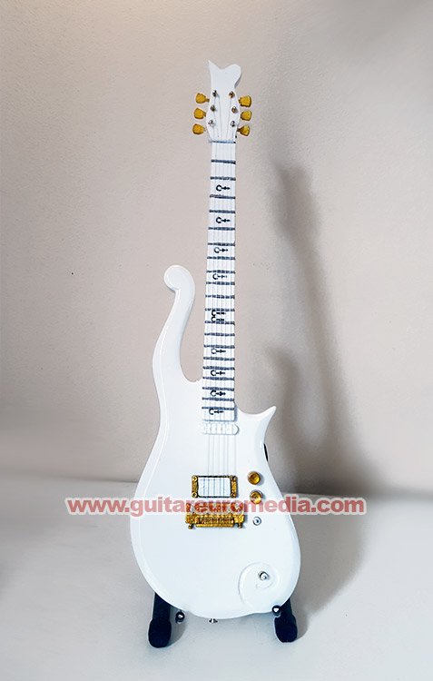 Mini Art Prince Cloud White Miniature Guitar 